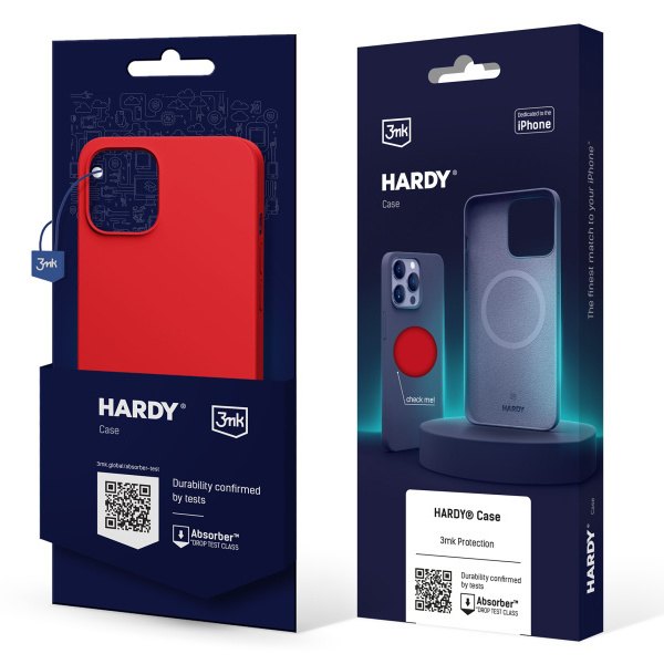 Kryt ochranný 3mk Hardy Silicone MagCase pro Apple iPhone 14, Red