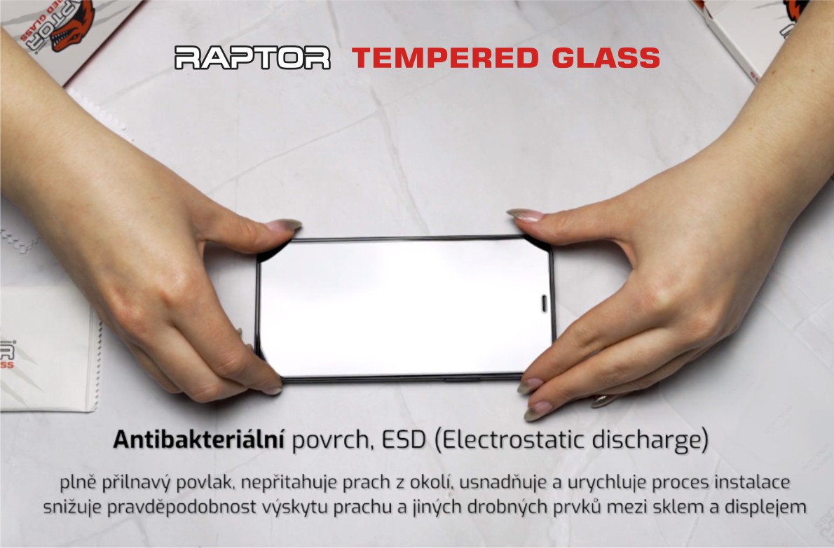 Tvrzené sklo Swissten Raptor Diaomond Ultra Clear 3D pro Realme8/8 Pro, černá