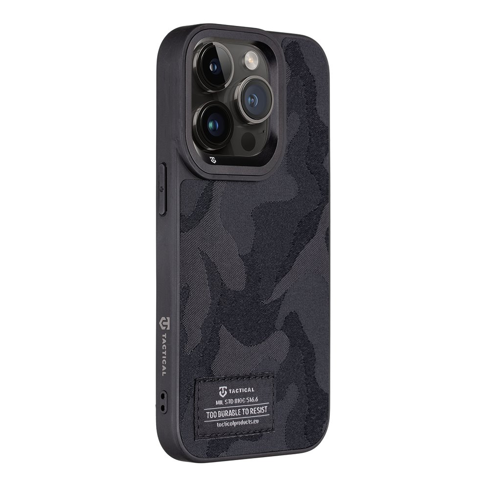 Levně Zadní kryt Tactical Camo Troop pro Apple iPhone 14 Pro, černá