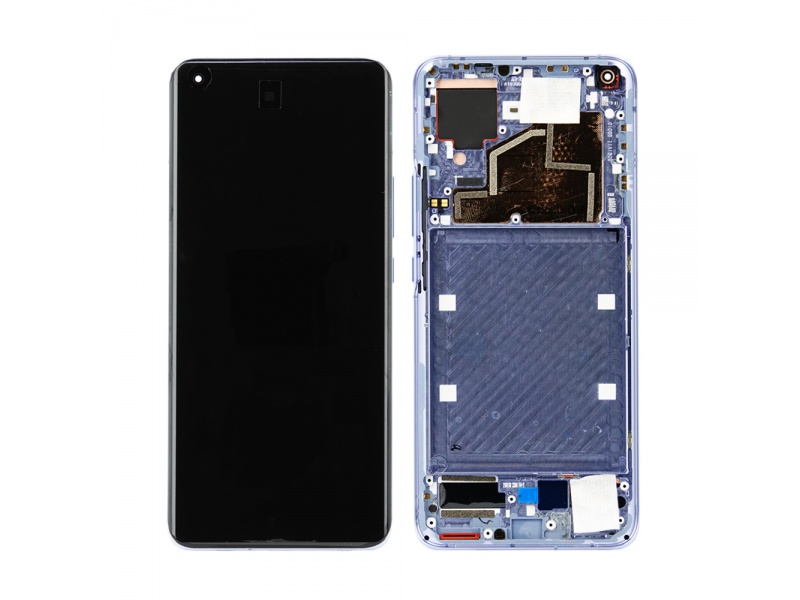 LCD + dotyk + rámeček pro Xiaomi Mi 11 5G, modrá (Service Pack)