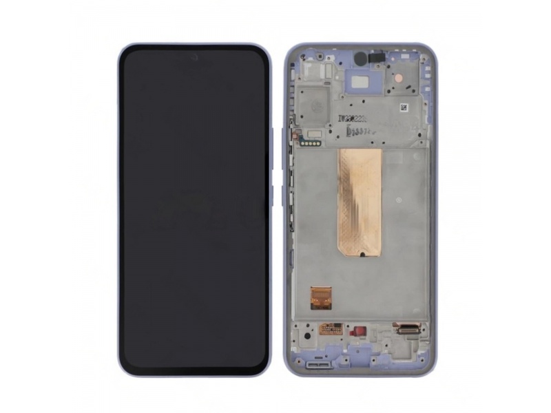 LCD + dotyk + rámeček pro Samsung Galaxy A54 5G, fialová (Service Pack)