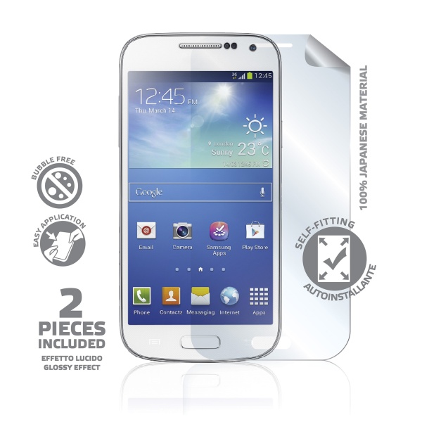 Prémiová ochranná fólie displeje CELLY pro Samsung Galaxy S4 Mini, lesklá, 2ks