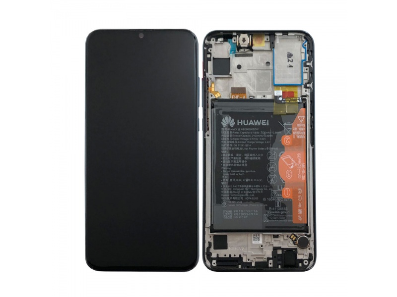 LCD + dotyk + rámeček + baterie pro Honor 10 Lite / 20 Lite, černá (Service Pack)