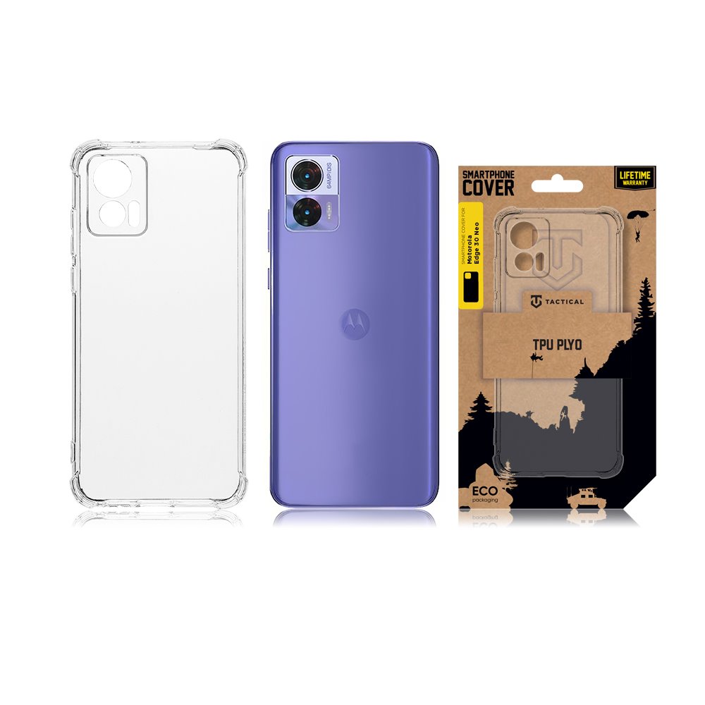 Tactical TPU Plyo Kryt pro Motorola Edge 30 Neo Transparent