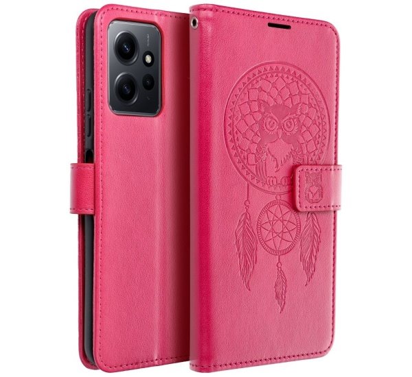 Flipové pouzdro MEZZO pro Xiaomi Redmi Note 12 4G, dreamcatcher magenta