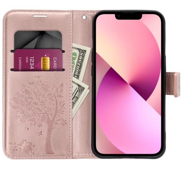 Pouzdro MEZZO pro Samsung Galaxy A34 5G (SM-A346) tree rose gold