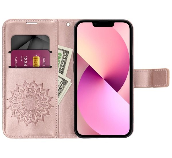 Pouzdro MEZZO pro Samsung Galaxy A34 5G (SM-A346) mandala rose gold