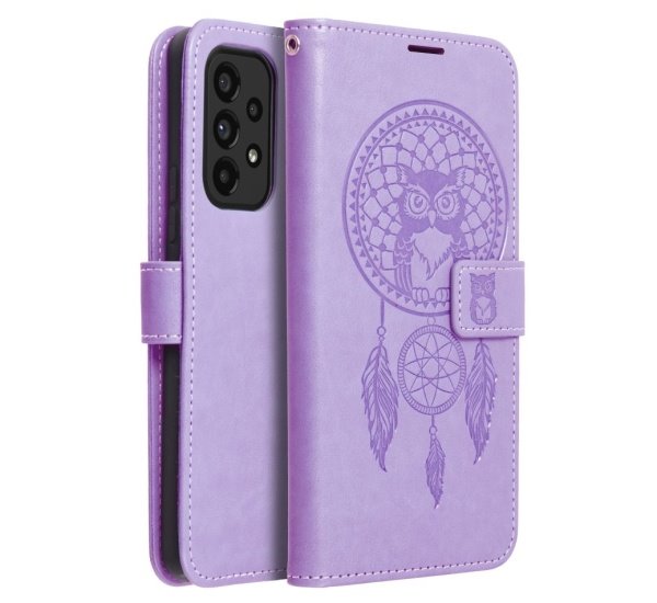 Flipové pouzdro MEZZO pro Samsung Galaxy A14 4G / A14 5G, dreamcatcher purple