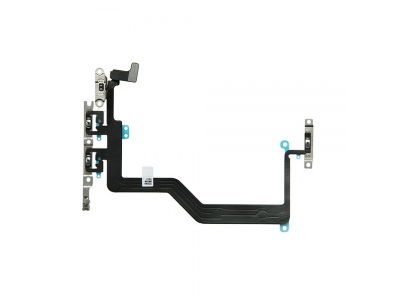 Flex kabel tlačítka zapínání +  hlasitosti + kovová destička pro Apple iPhone 12 Pro Max