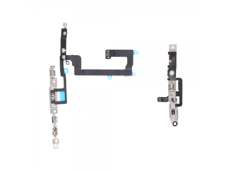 Flex kabel tlačítka zapínání + hlasitosti + kovová destička pro Apple iPhone 14