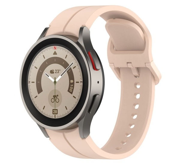 Řemínek pro hodinky Samsung Galaxy Watch 4 / Watch 5 silikonový, růžová