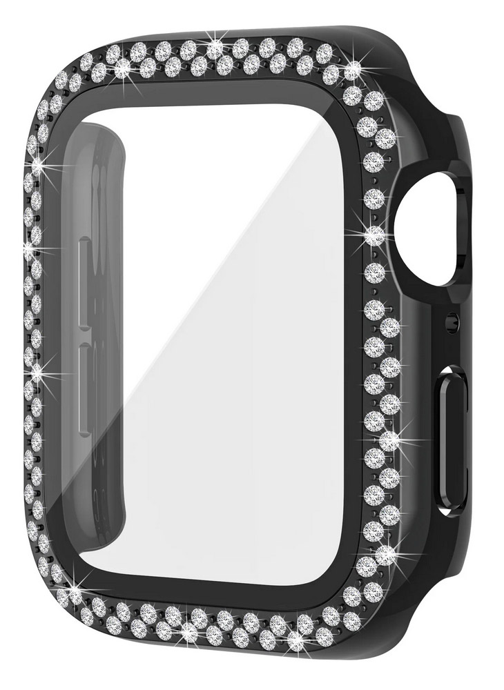 Levně Pouzdro Worryfree Bling Bumper Case pro Apple Watch 41mm, černá