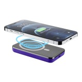 Powerbanka Cellularline MAG 5000 s bezdrátovým nabíjením a podporou Magsafe, 5000 mAh, fialová