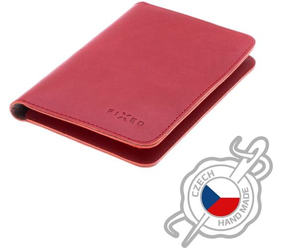 Kožená peněženka FIXED Passport, červená