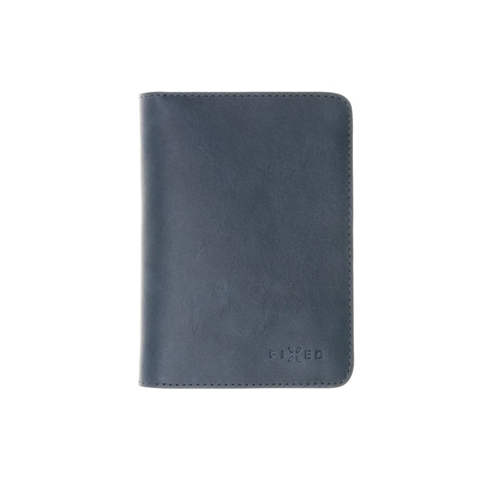 Kožená peněženka FIXED Passport, modrá