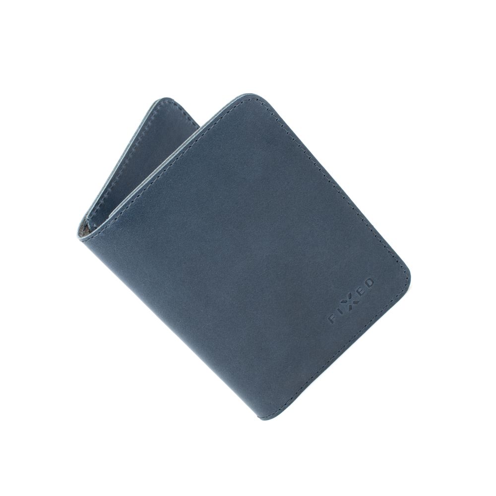 Kožená peněženka FIXED Wallet XL, modrá