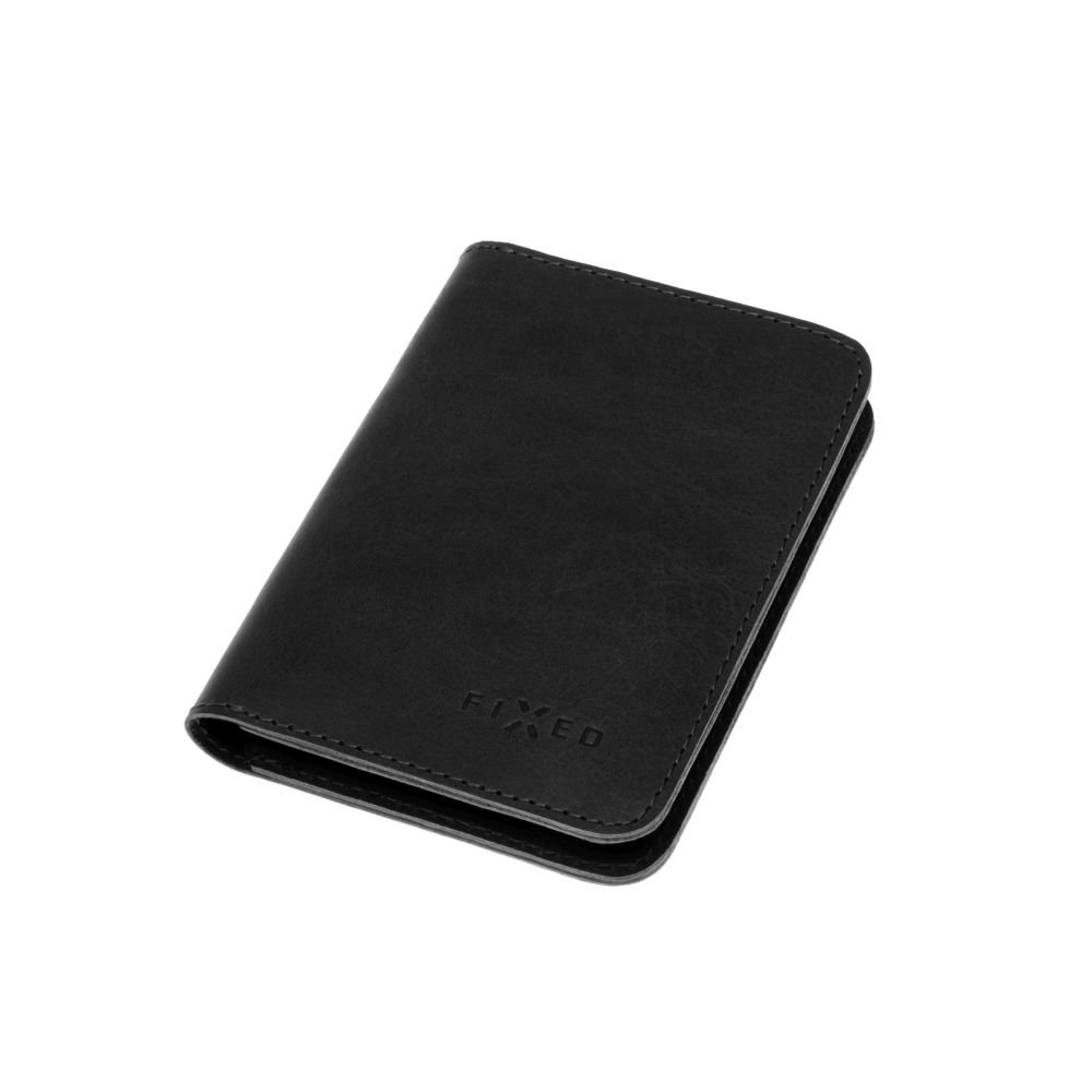 Kožená peněženka FIXED Wallet XL, černá