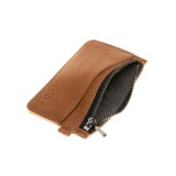 Kožená peněženka FIXED Coins, hnědá