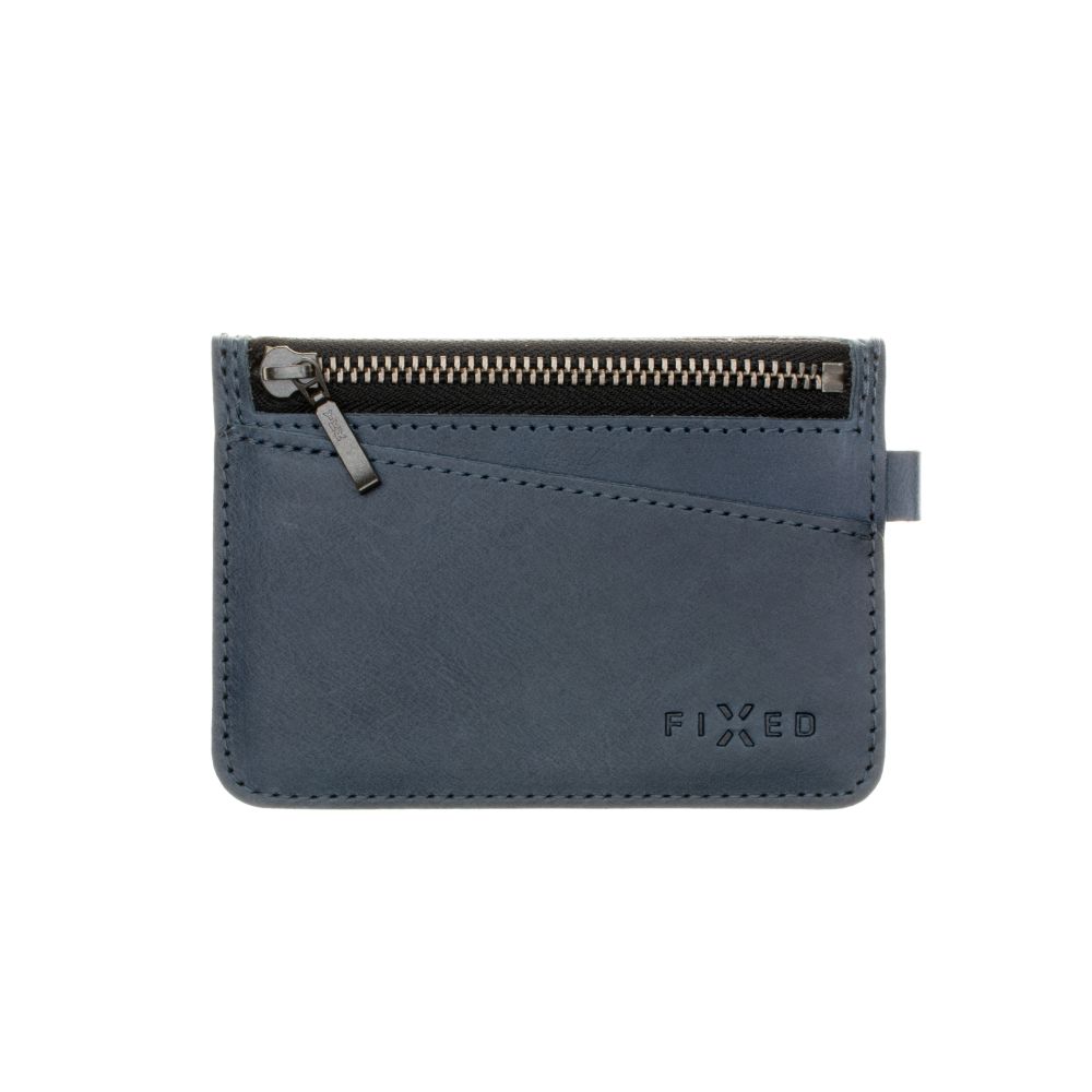 Levně Kožená peněženka FIXED Coins, modrá