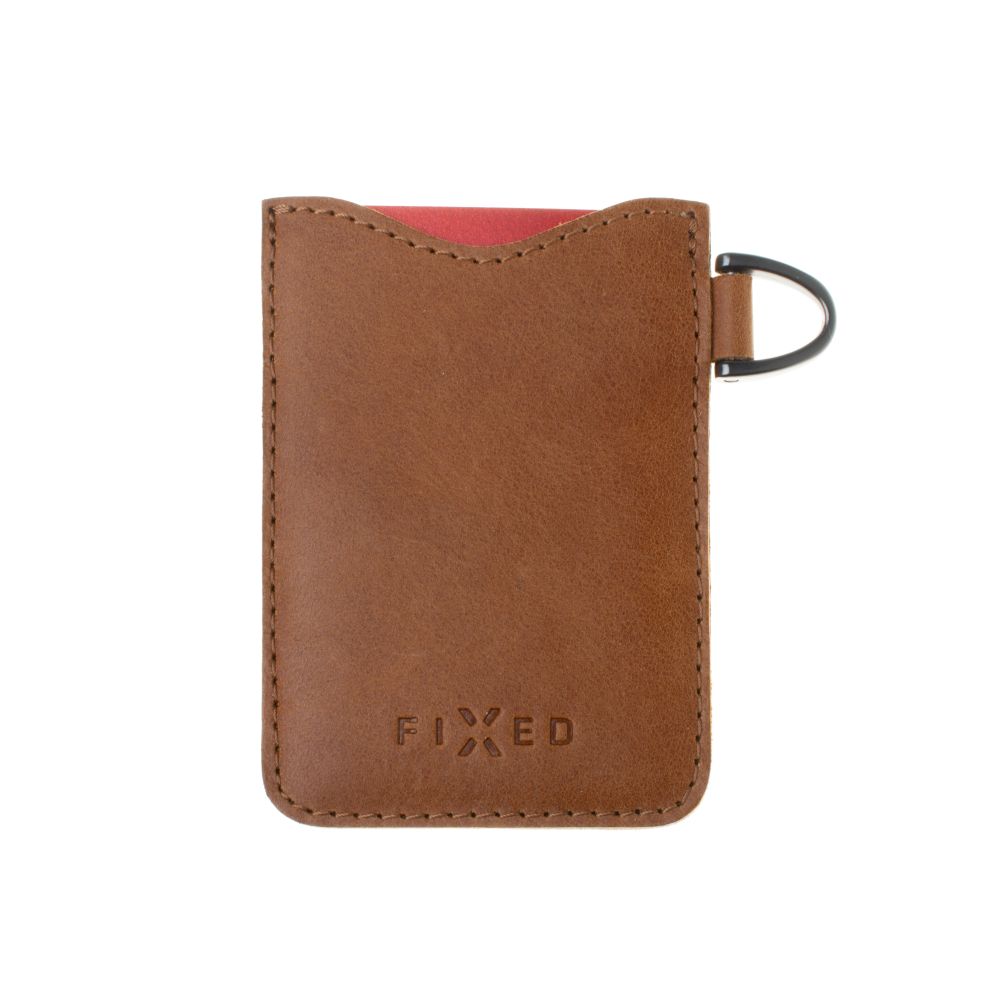 Kožené pouzdro na karty FIXED Cards, hnědá