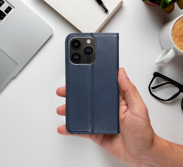 Flipové pouzdro Smart Magneto pro Xiaomi Redmi 10 5G, tmavě modrá