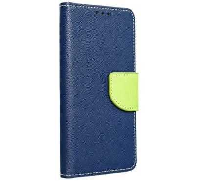 Flipové pouzdro Fancy pro Samsung Galaxy A54 5G, modrá/limetková