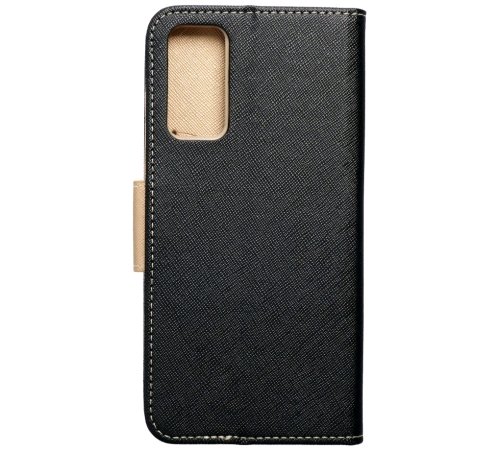 Pouzdro kniha Fancy pro Xiaomi Redmi 10A, černo-zlatá (BULK)