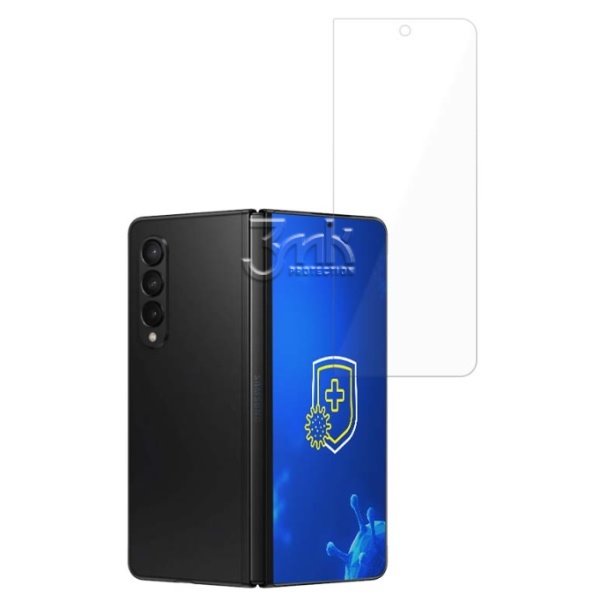 Fólie ochranná 3mk SilverProtection+ pro Samsung Galaxy Z Fold5 (přední LCD), antimikrobiální 
