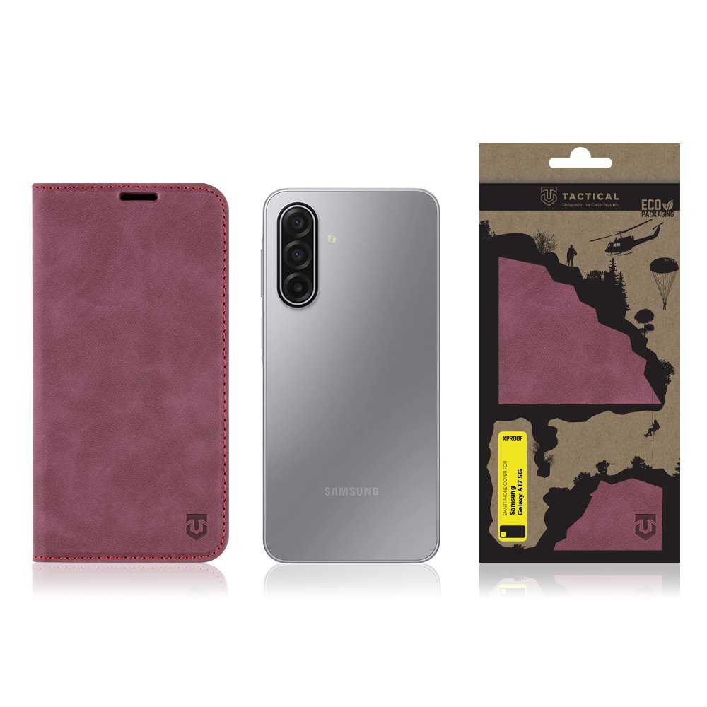 Flipové pouzdro Tactical Xproof pro Xiaomi Redmi 12 4G/5G , červená
