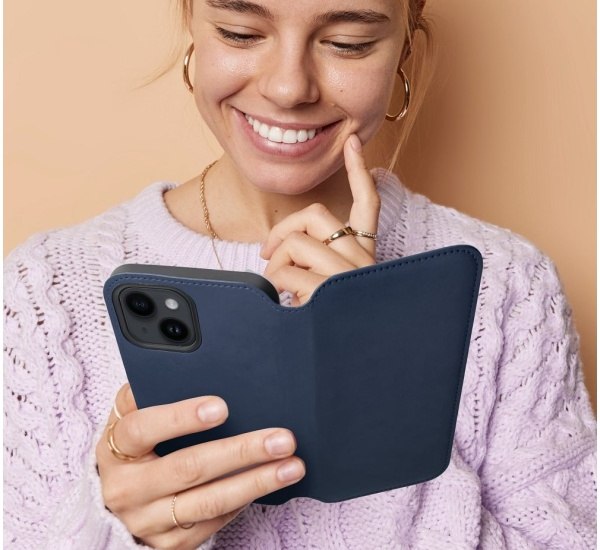 Pouzdro Dual Pocket pro Xiaomi Redmi Note 12 4G, tmavě modrá