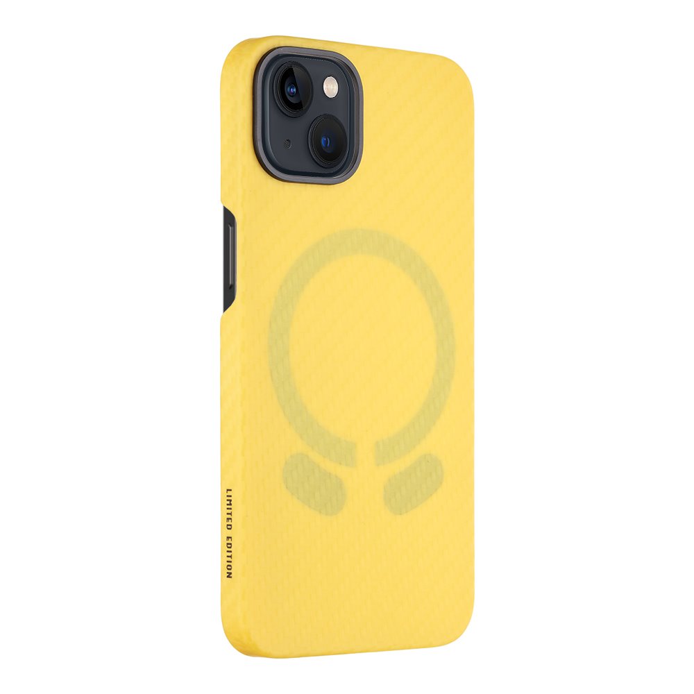 Levně Zadní kryt Tactical MagForce Aramid Industrial Limited Edition pro Apple iPhone 13, žlutá