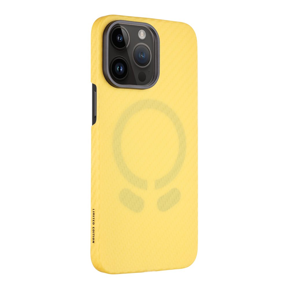 Levně Zadní kryt Tactical MagForce Aramid Industrial Limited Edition pro Apple iPhone 14 Pro Max, žlutá