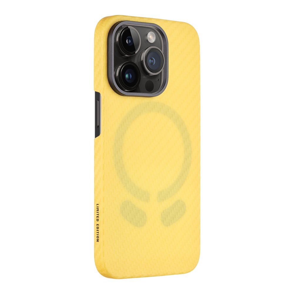 Levně Zadní kryt Tactical MagForce Aramid Industrial Limited Edition pro Apple iPhone 14 Pro, žlutá