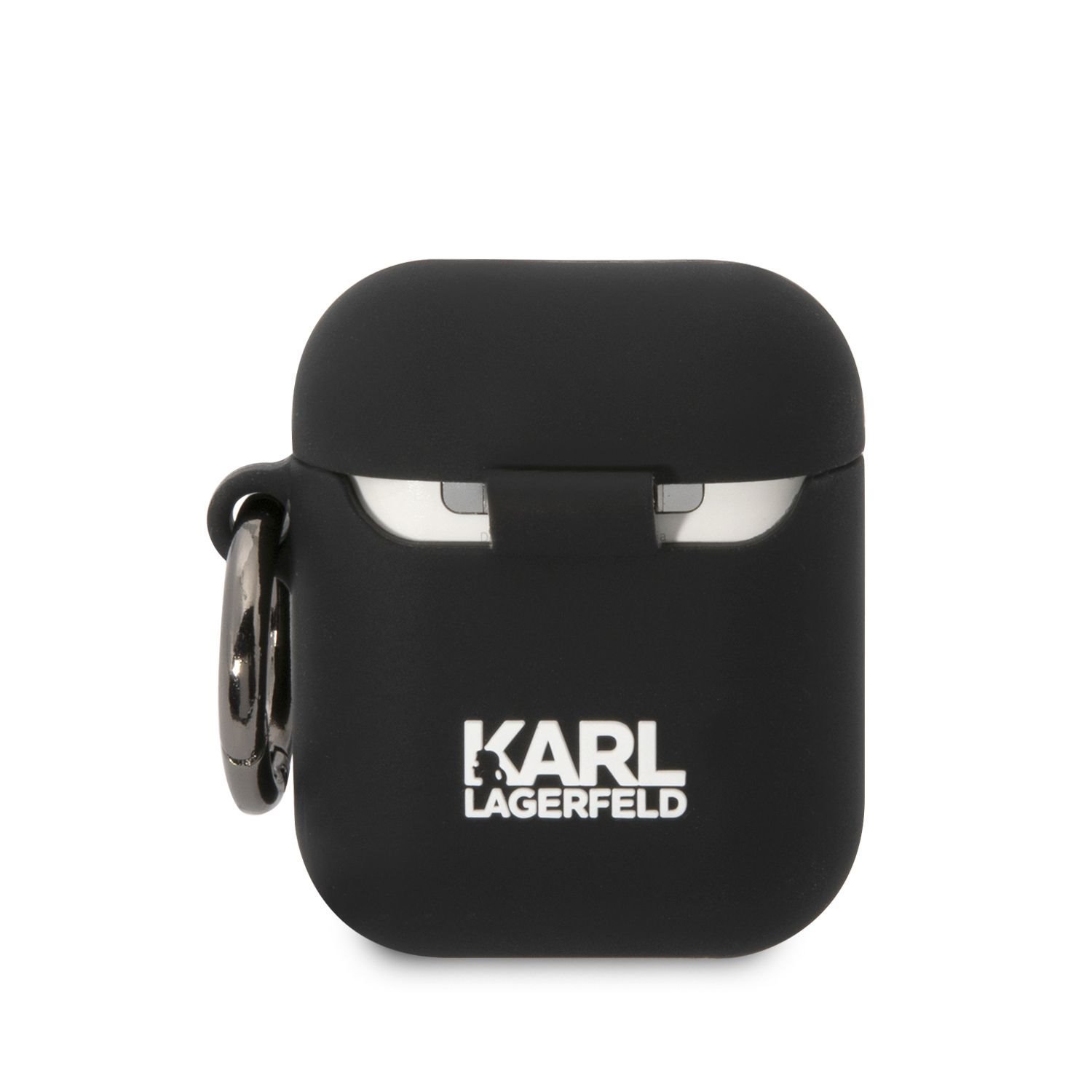 Karl Lagerfeld 3D Logo NFT Choupette Head Silikonové Pouzdro pro Airpods 1/2 Black