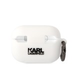Karl Lagerfeld 3D Logo Choupette Airpods Pro2, WHT