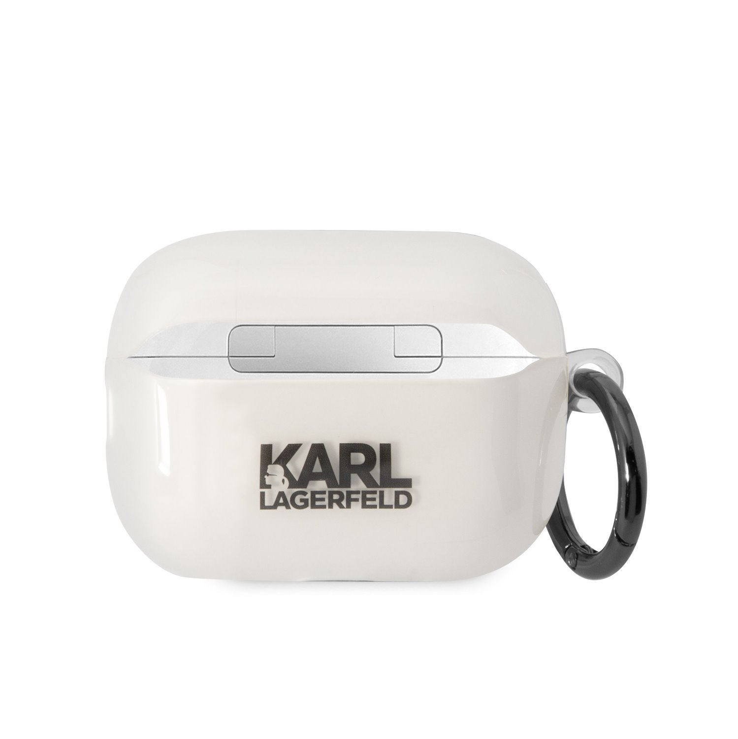Karl Lagerfeld 3D Logo NFT Karl Head TPU Pouzdro pro Airpods Pro 2 White