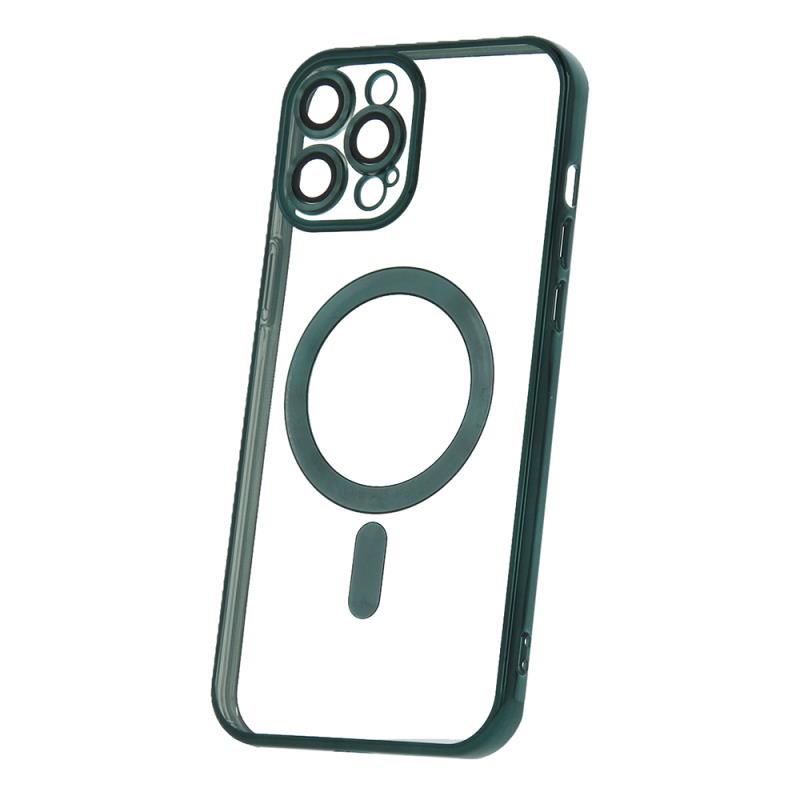 Silikonové TPU pouzdro Mag Color Chrome pro Apple iPhone 12 Pro Max, zelená