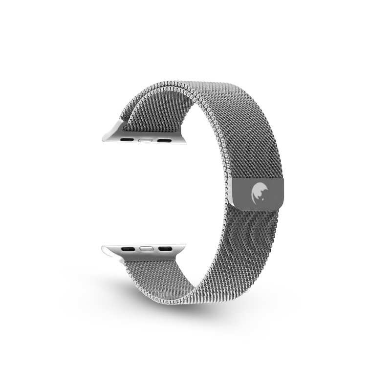 Levně RhinoTech kovový řemínek milánský tah pro Apple Watch 38/40/41mm, stříbrná