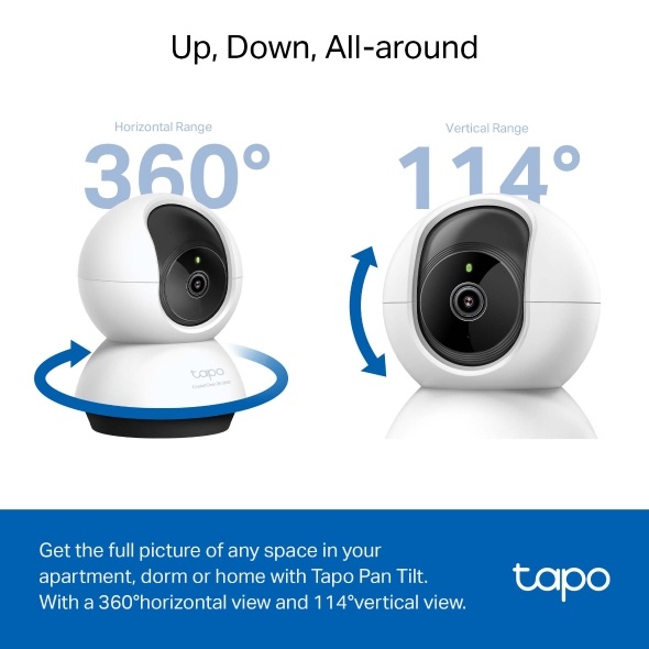 TP-LINK Tapo C220 - IP kamera s naklápěním a WiFi, 4MP (2560 * 1440), ONVIF