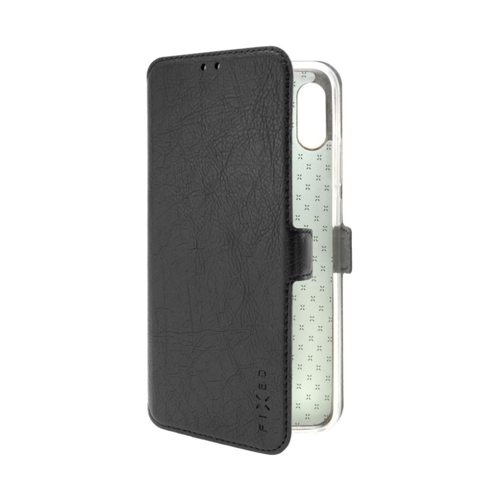 Tenké pouzdro typu kniha FIXED Topic pro ZTE Blade A73 5G, černé