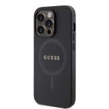 Guess Saffiano MagSafe kryt iPhone 15 Pro, Black