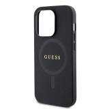 Guess Saffiano MagSafe kryt iPhone 15 Pro, Black