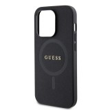 Guess Saffiano MagSafe kryt iPhone 15 Pro Max,Blac