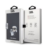 Karl Lagerfeld PU Saffiano Karl and Choupette NFT Book Pouzdro pro iPhone 15 Pro Max Black