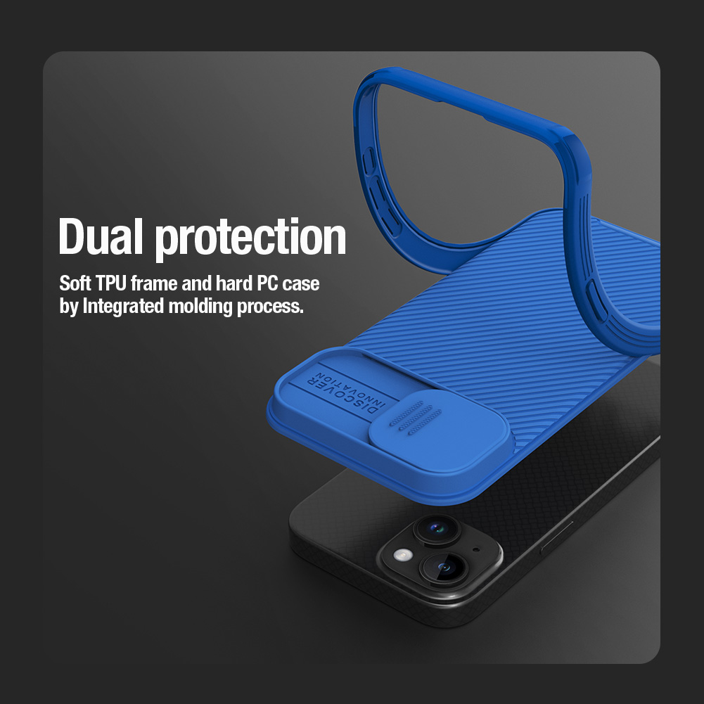 Nillkin CamShield PRO Magnetic Zadní Kryt pro Apple iPhone 15 Plus Blue