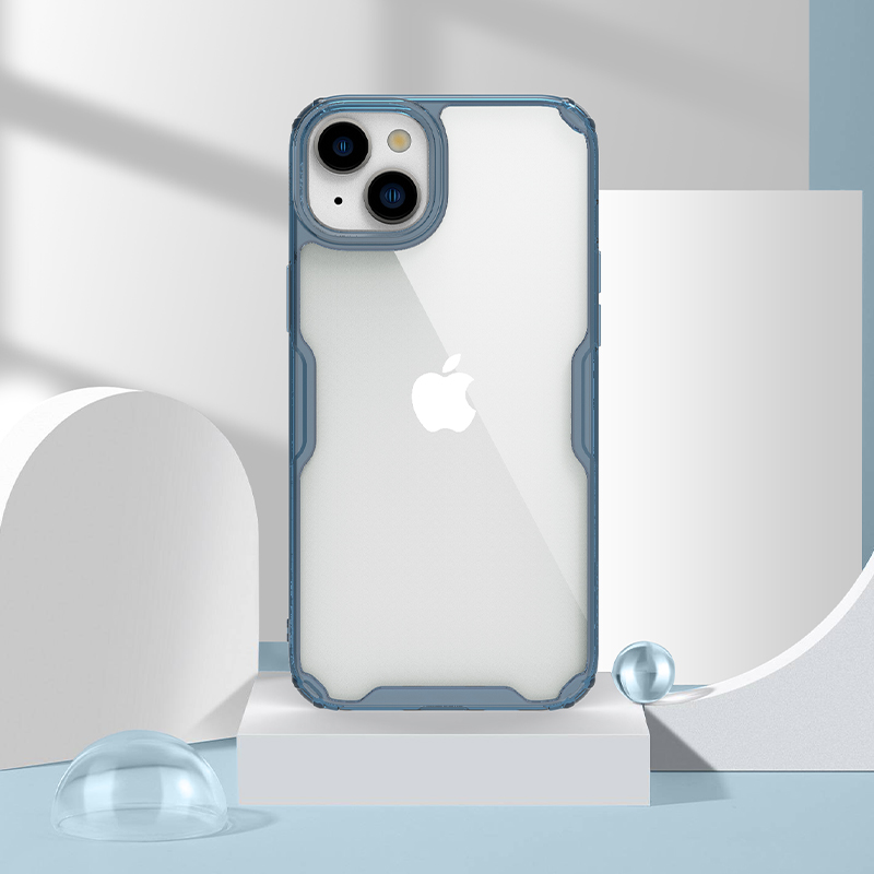 Ochranný kryt Nillkin Nature TPU PRO pro Apple iPhone 15 Plus, modrá