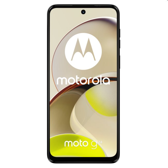 Motorola Moto G14 4GB/128GB Butter CreamV CENĚ 199 Kč - Silikonový držák mobilního telefonu na kolo FIXED Bikee, limetková
