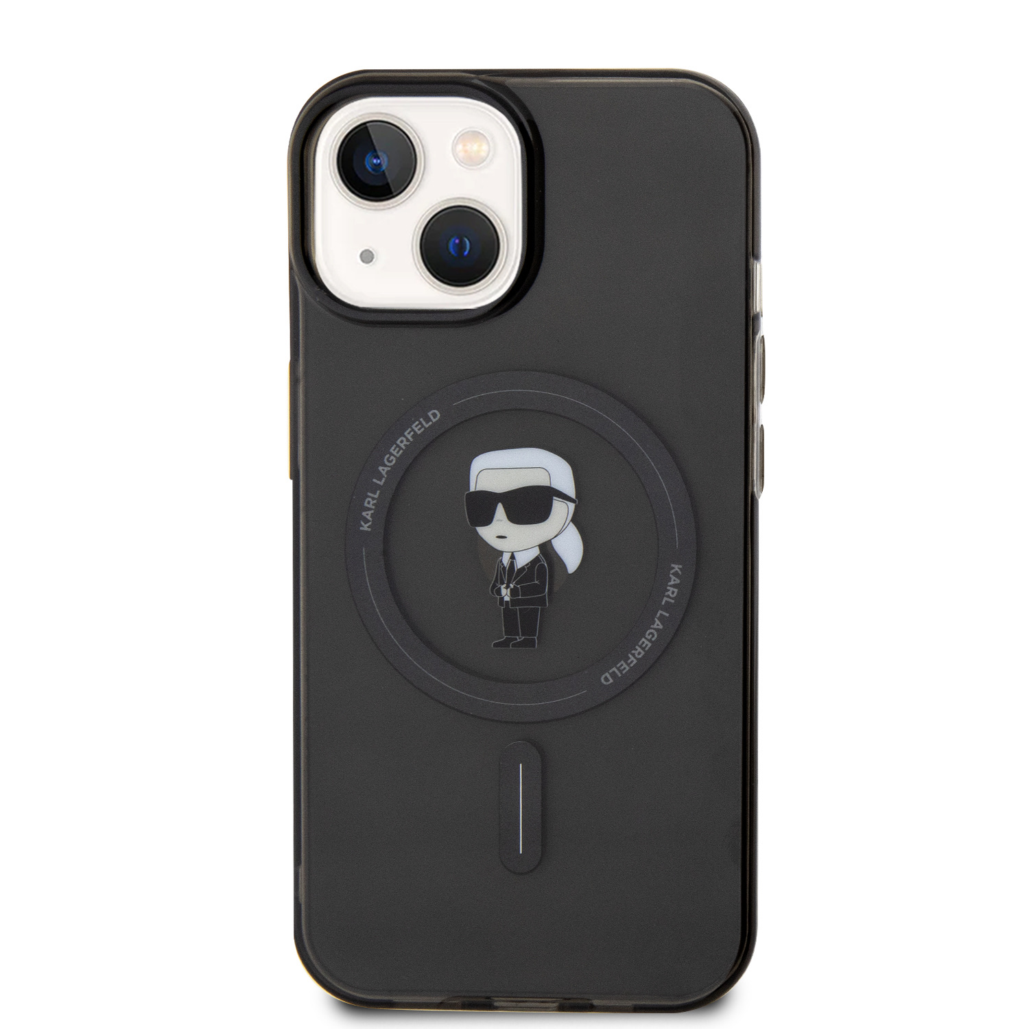 Karl Lagerfeld IML Ikonik MagSafe Zadní Kryt pro iPhone 15 Black