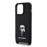 Karl Lagerfeld Saffiano Crossbody Metal Ikonik Zadní Kryt pro iPhone 15 Pro Max Black