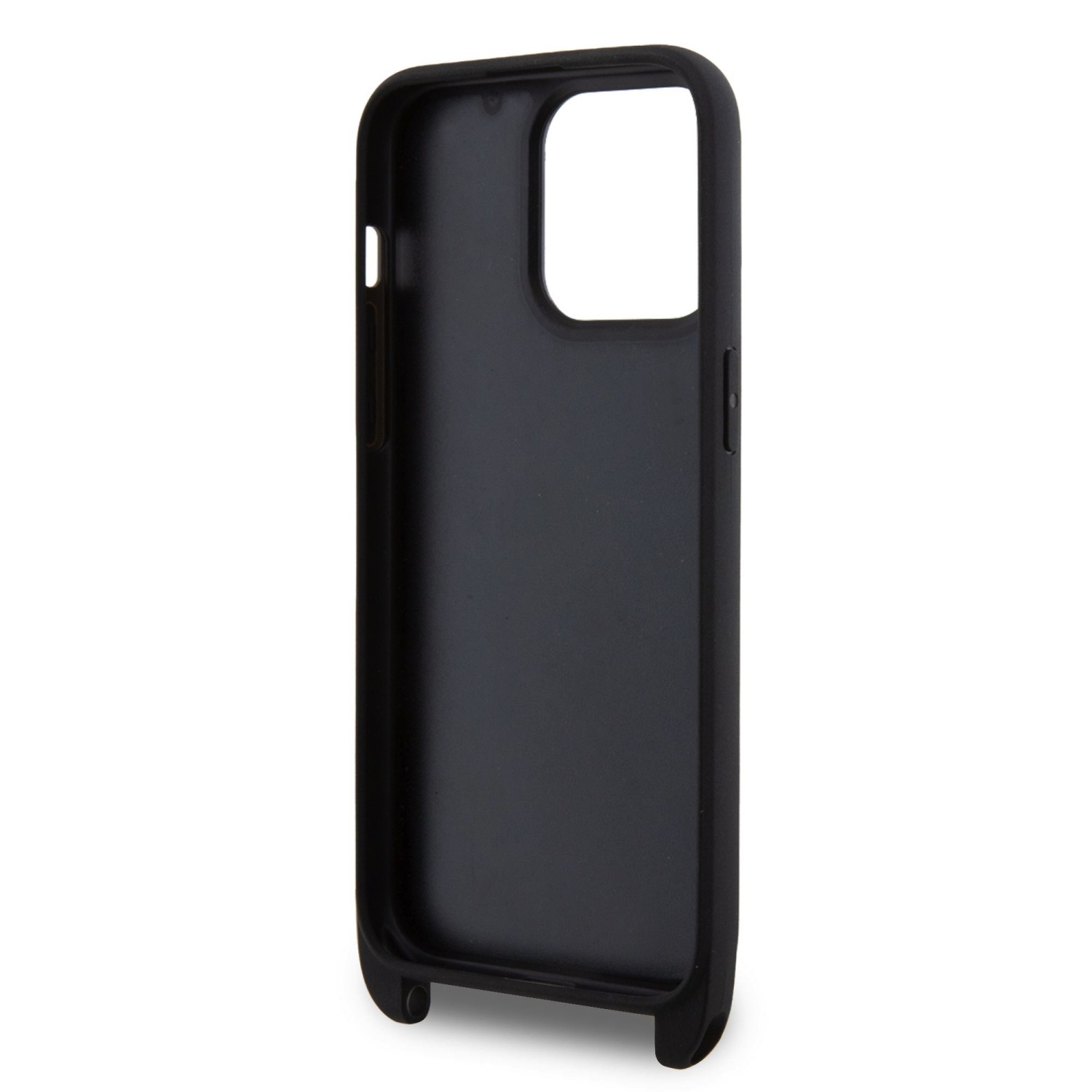 Karl Lagerfeld Saffiano Crossbody Metal Ikonik Zadní Kryt pro iPhone 15 Pro Max Black
